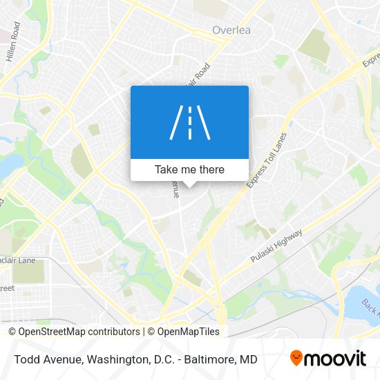 Todd Avenue map