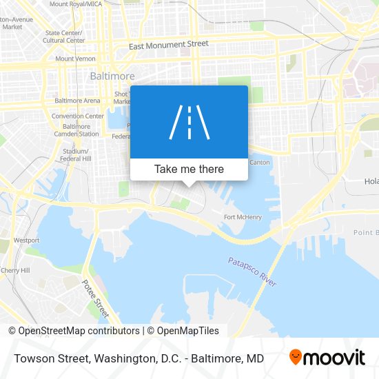 Towson Street map
