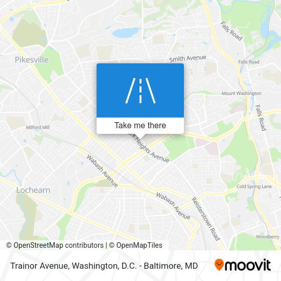 Trainor Avenue map