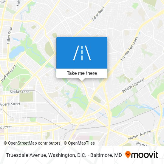 Truesdale Avenue map