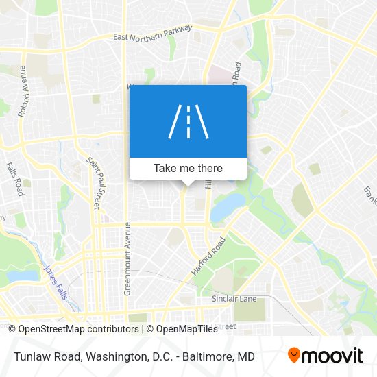 Mapa de Tunlaw Road