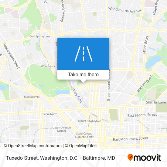 Tuxedo Street map