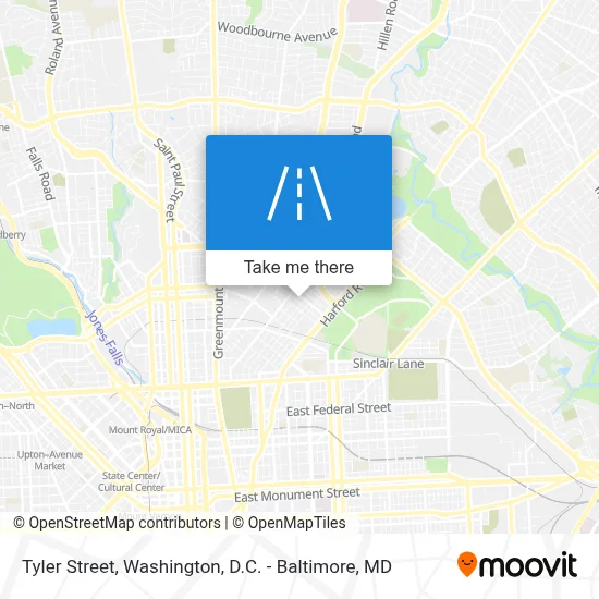 Tyler Street map