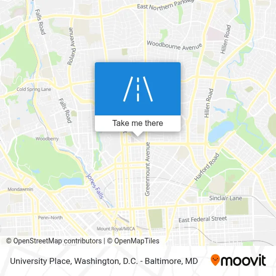 University Place map