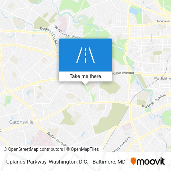 Uplands Parkway map