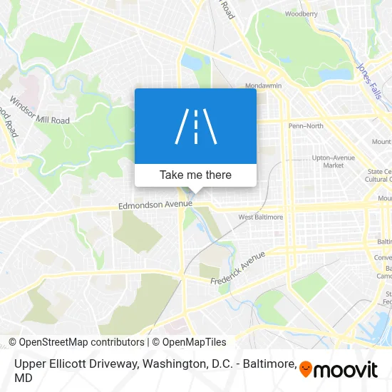 Upper Ellicott Driveway map