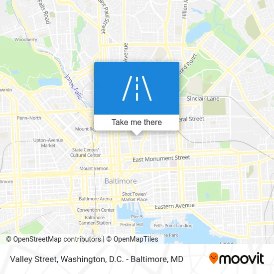 Valley Street map