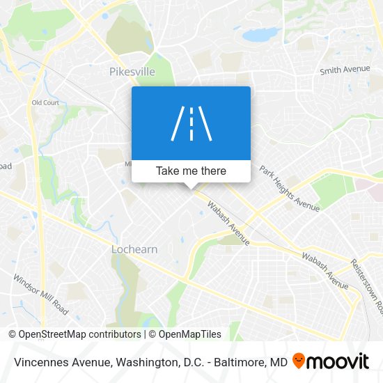 Mapa de Vincennes Avenue