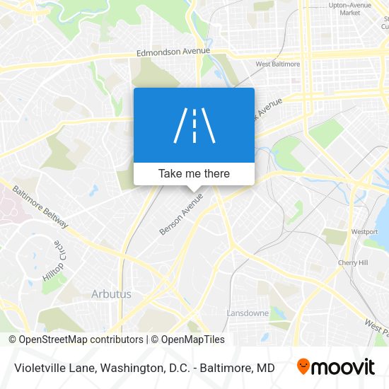 Violetville Lane map