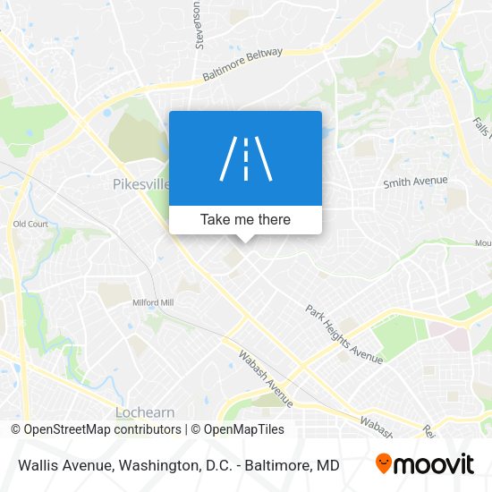 Wallis Avenue map