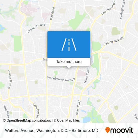 Walters Avenue map