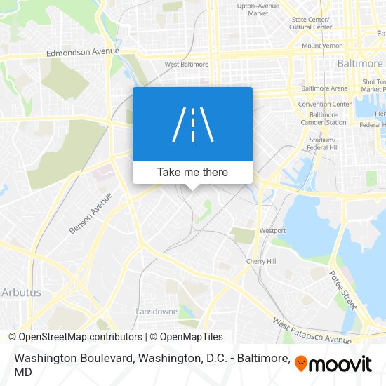 Washington Boulevard map