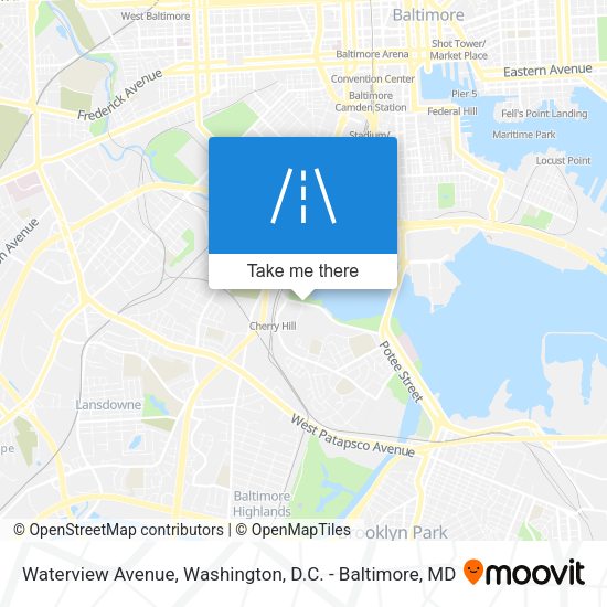 Mapa de Waterview Avenue