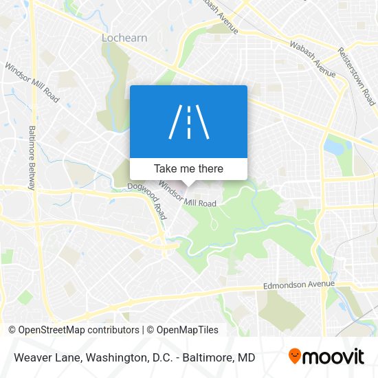 Weaver Lane map