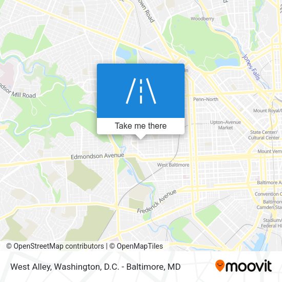 West Alley map