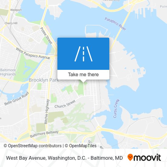 West Bay Avenue map