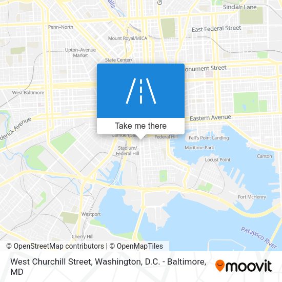 Mapa de West Churchill Street