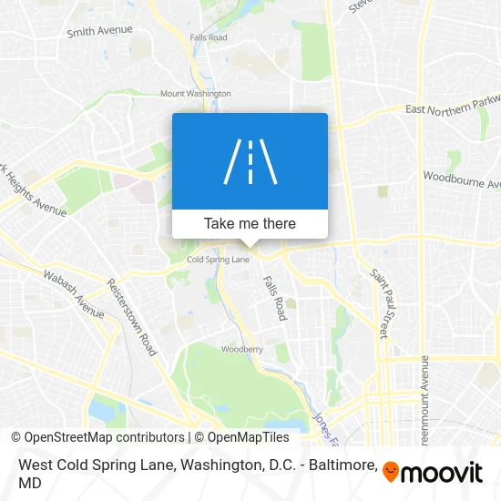 West Cold Spring Lane map