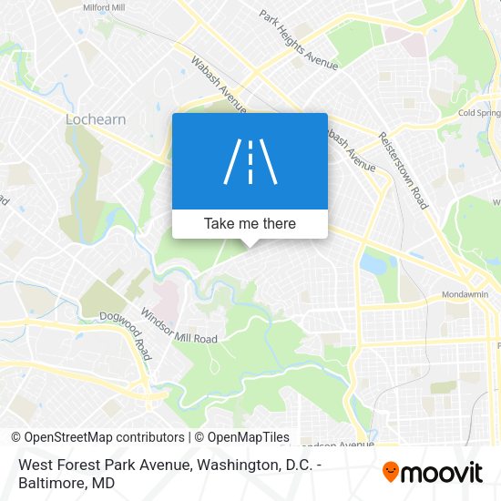 Mapa de West Forest Park Avenue