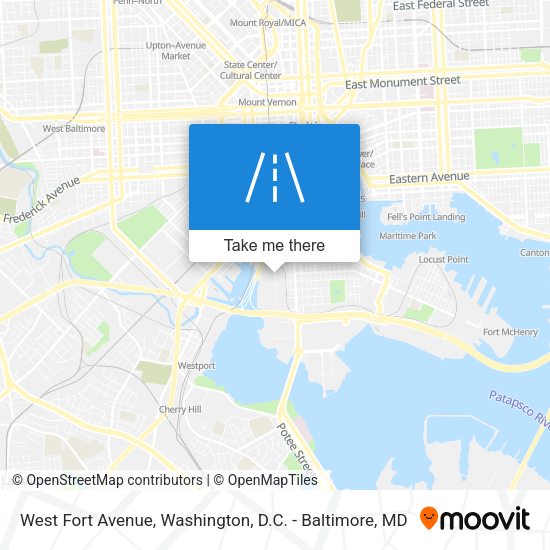 West Fort Avenue map