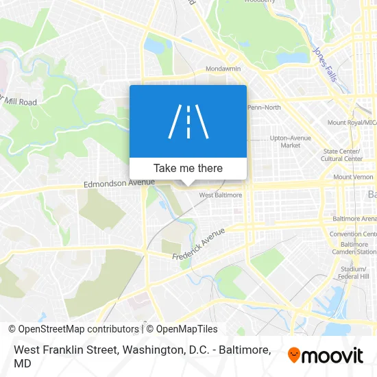 West Franklin Street map