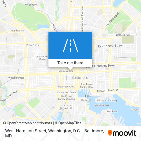 West Hamilton Street map