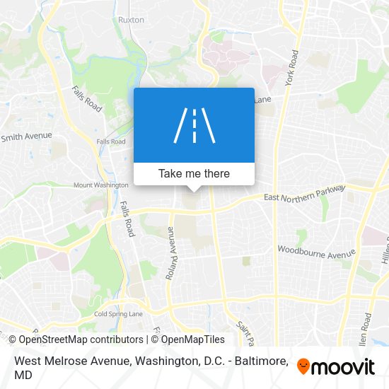 Mapa de West Melrose Avenue