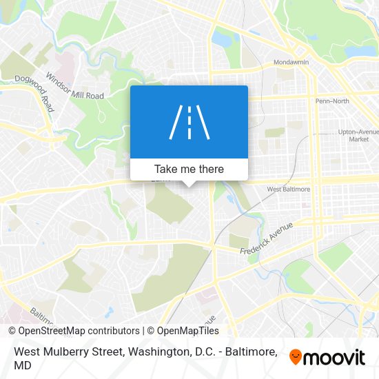 Mapa de West Mulberry Street