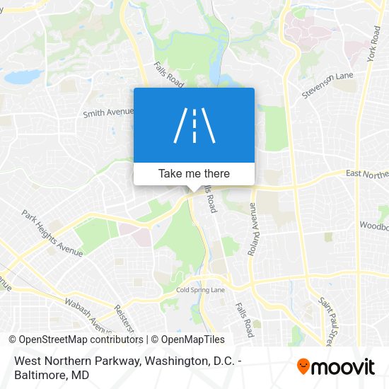 West Northern Parkway map