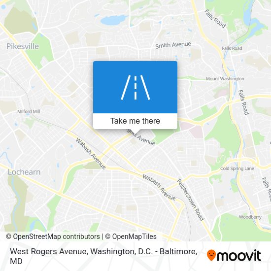 Mapa de West Rogers Avenue