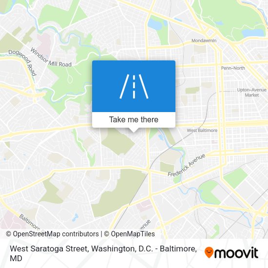 West Saratoga Street map