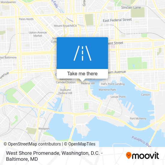 Mapa de West Shore Promenade