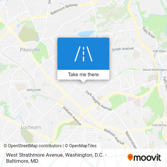 West Strathmore Avenue map