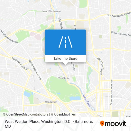 West Weldon Place map