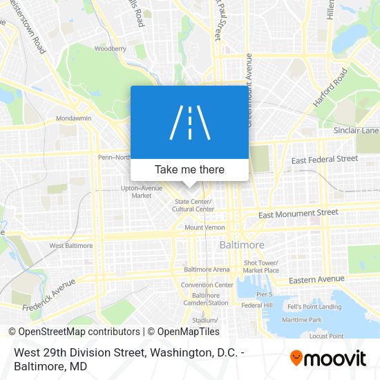 West 29th Division Street map