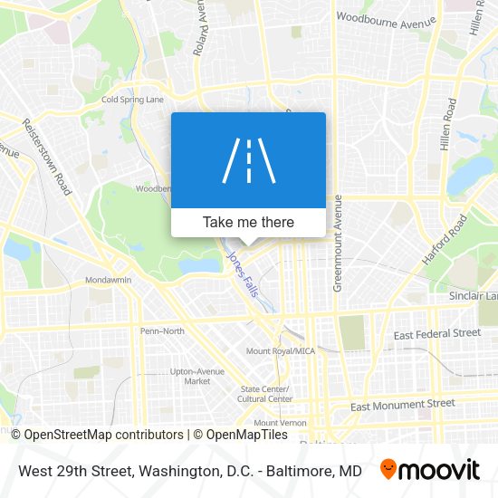Mapa de West 29th Street