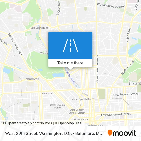 West 29th Street map