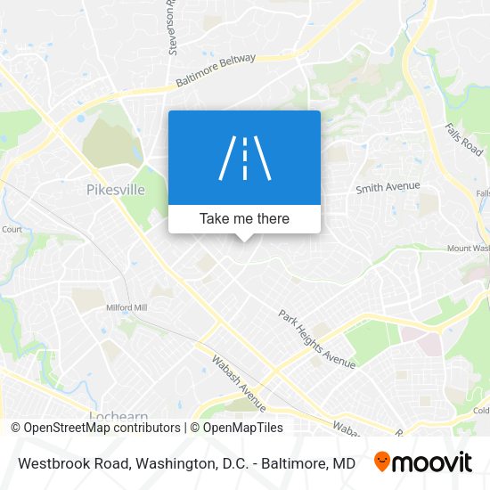 Westbrook Road map