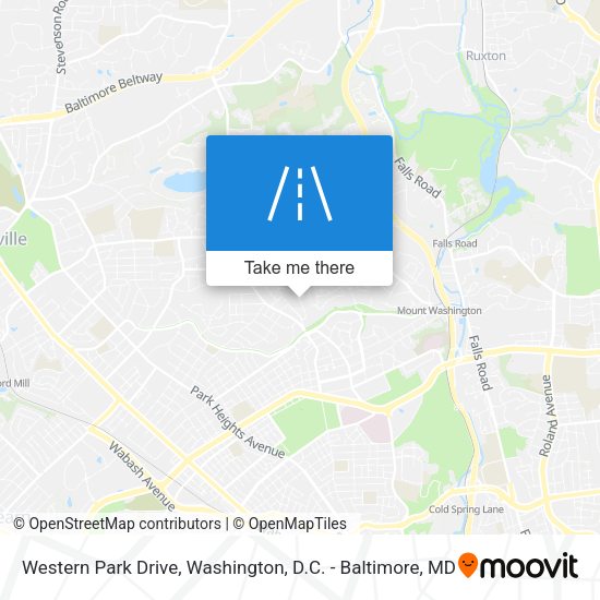Mapa de Western Park Drive
