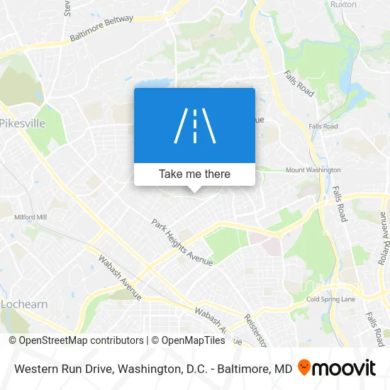 Western Run Drive map