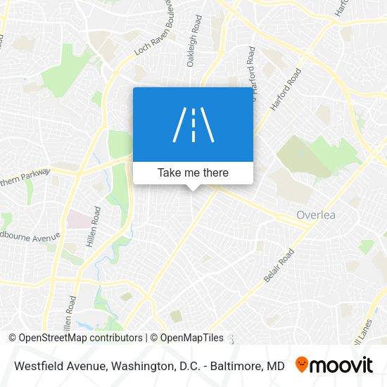 Westfield Avenue map