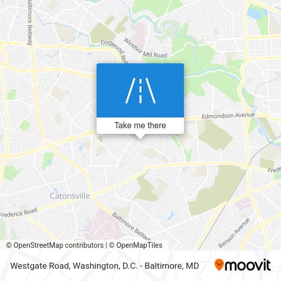 Westgate Road map