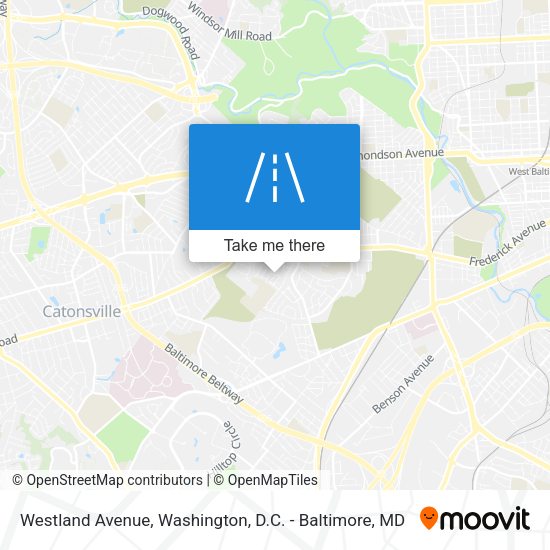 Mapa de Westland Avenue