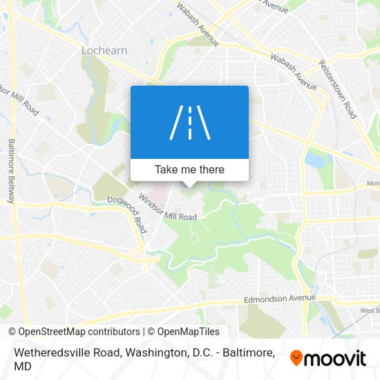 Mapa de Wetheredsville Road