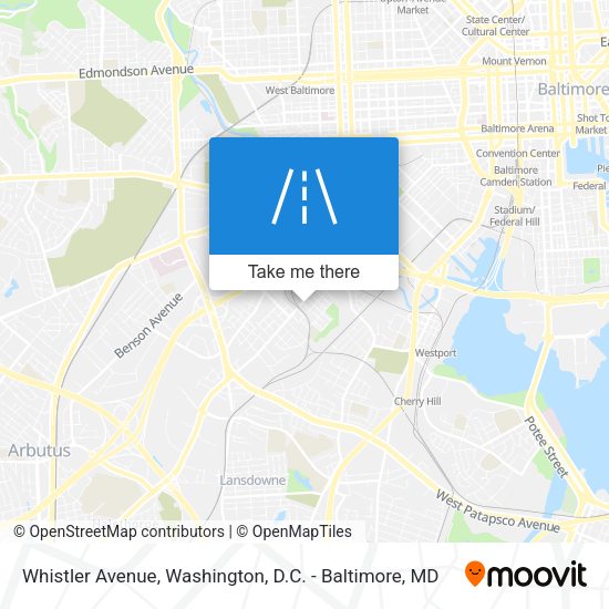 Whistler Avenue map