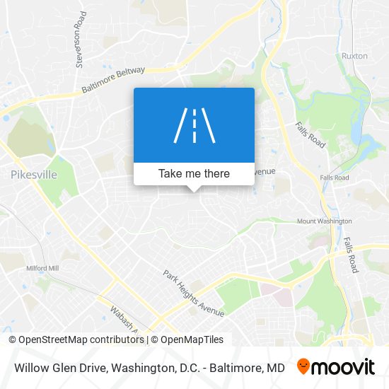 Willow Glen Drive map