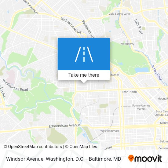 Windsor Avenue map