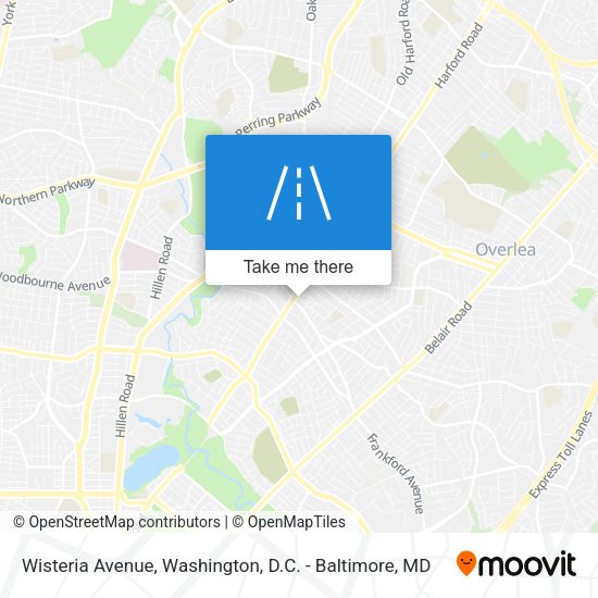 Wisteria Avenue map