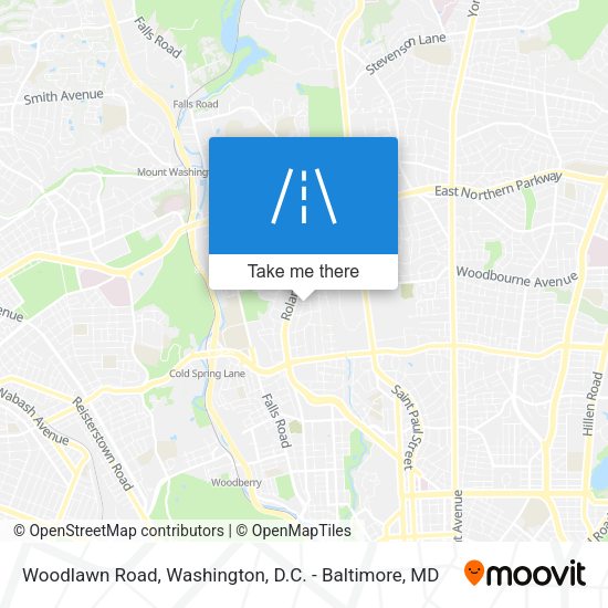 Mapa de Woodlawn Road