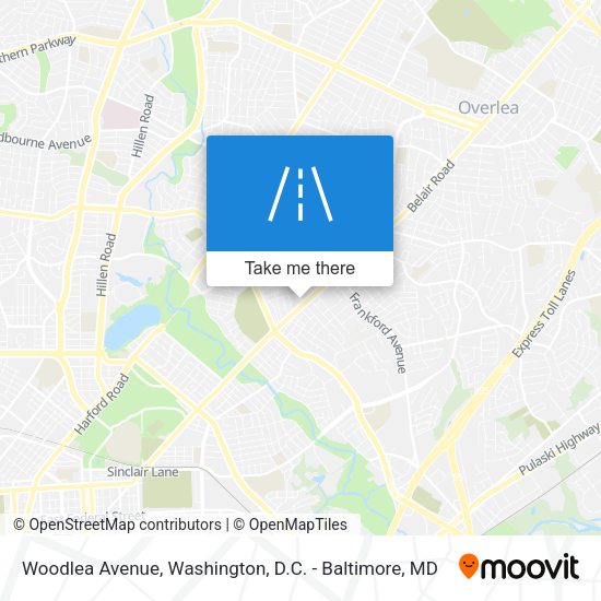 Woodlea Avenue map